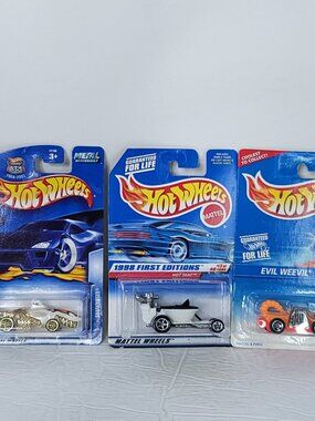 Hot Wheels Sharkruiser Hot Seat Evil Weevil Lot Of 3 NEW